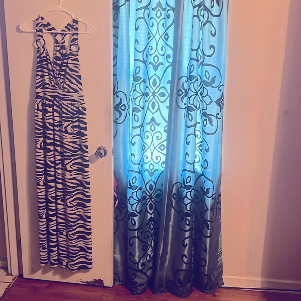 Zebra print Maxi dress!!